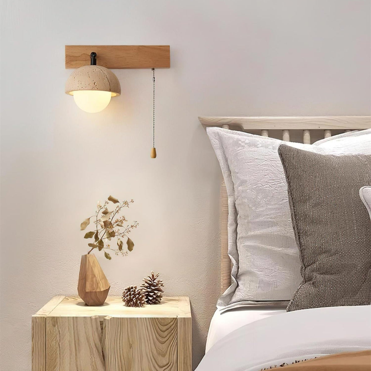 Linear Travertine Wall Light – G4 – Minimalist