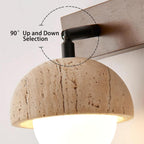 Linear Travertine Wall Light – G4 – Minimalist