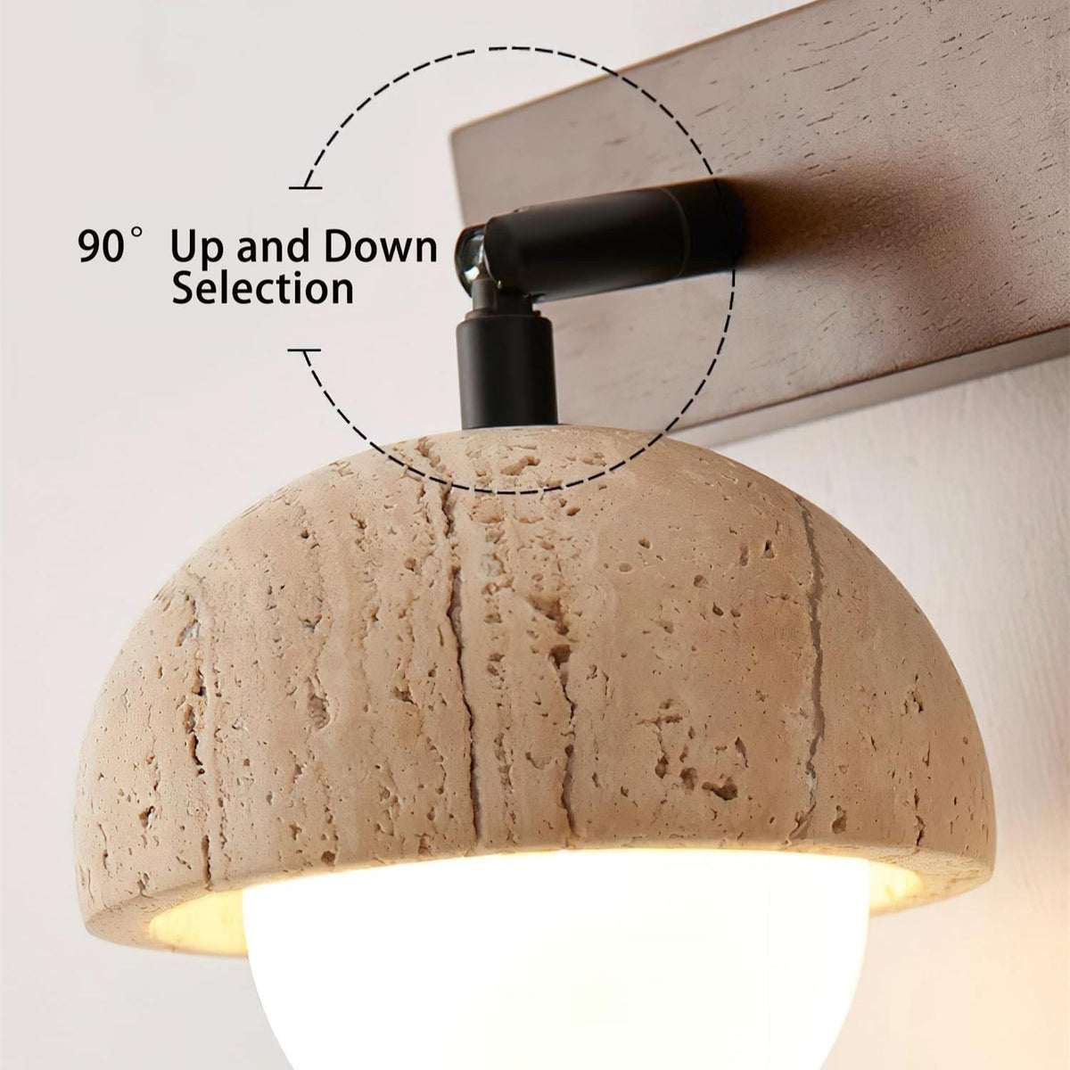 Linear Travertine Wall Light – G4 – Minimalist