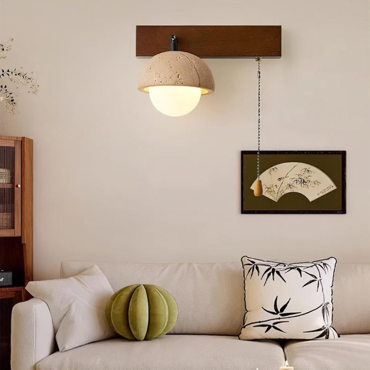 Linear Travertine Wall Light – G4 – Minimalist