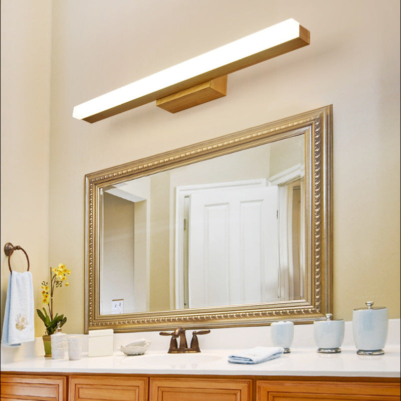 Linear Wooden LED Wall Light – Integrated LED – Minimalist – Wood
