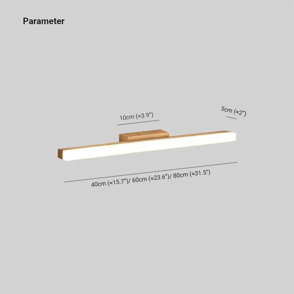 Linear Wooden LED Wall Light – Integrated LED – Minimalist – Wood