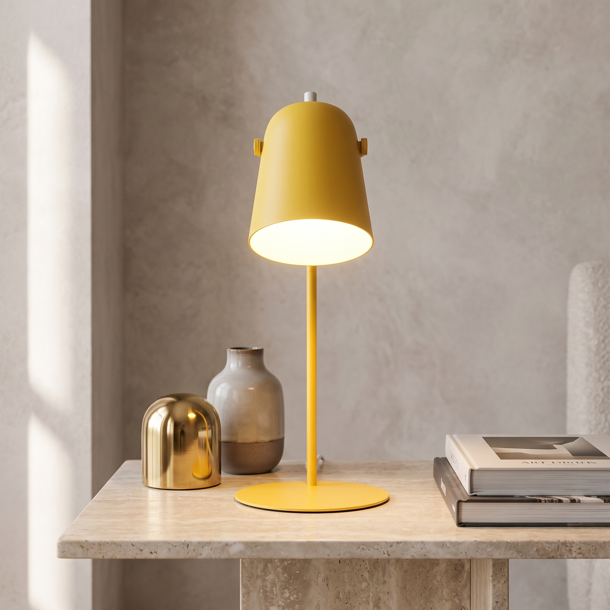 Metal Desk Lamp – LED Bulb Included – Scandinavian Minimalist – Metal