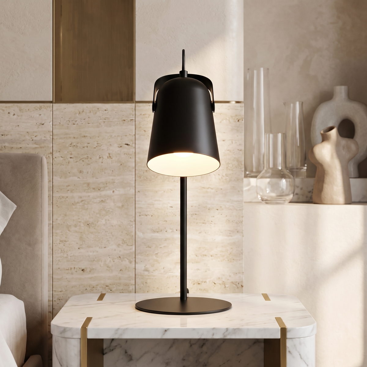 Metal Desk Lamp – LED Bulb Included – Scandinavian Minimalist – Metal