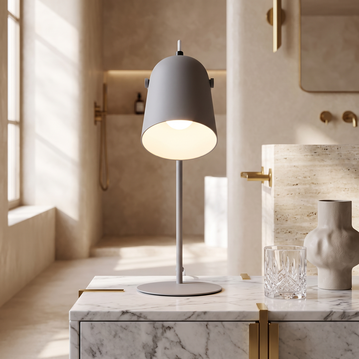 Metal Desk Lamp – LED Bulb Included – Scandinavian Minimalist – Metal