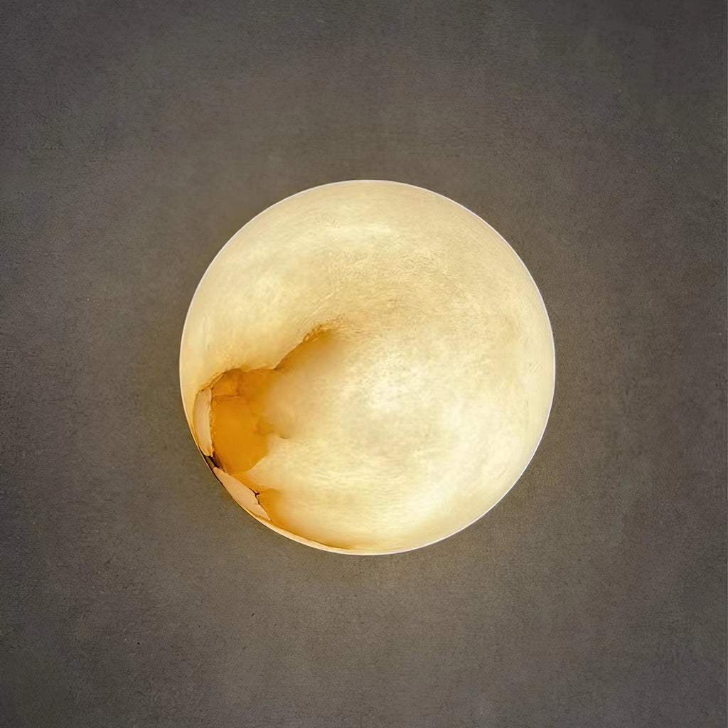 Mini Alabaster Wall Light – G9 – Minimalist – Alabaster & Metal