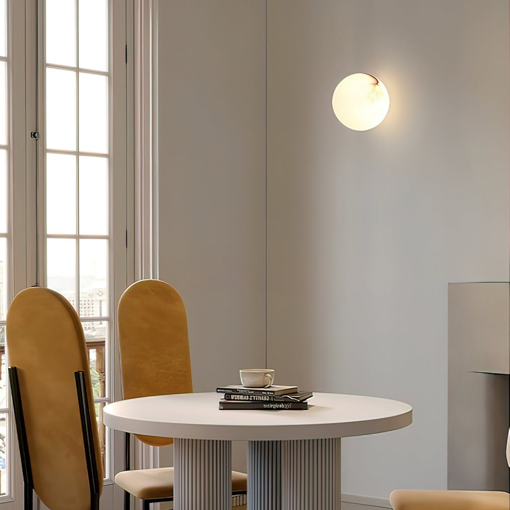 Mini Alabaster Wall Light – G9 – Minimalist – Alabaster & Metal