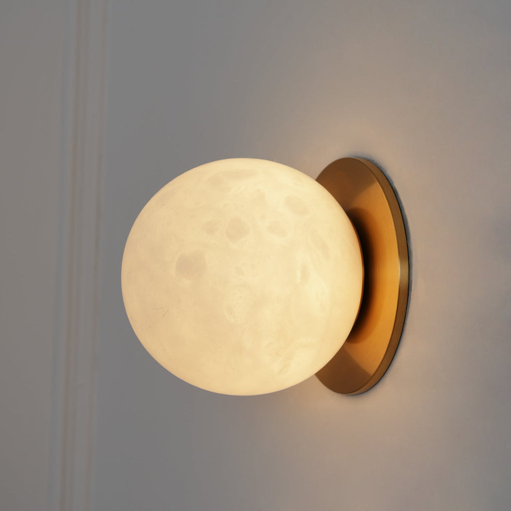 Mini Alabaster Wall Light – G9 – Minimalist – Alabaster & Metal