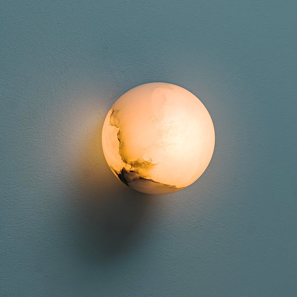 Mini Alabaster Wall Light – G9 – Minimalist – Alabaster & Metal