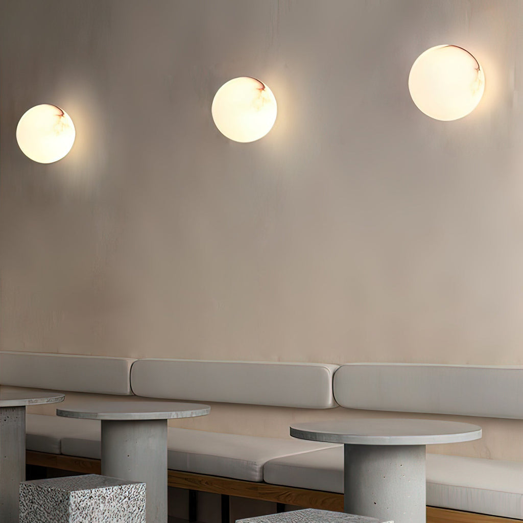 Mini Alabaster Wall Light – G9 – Minimalist – Alabaster & Metal