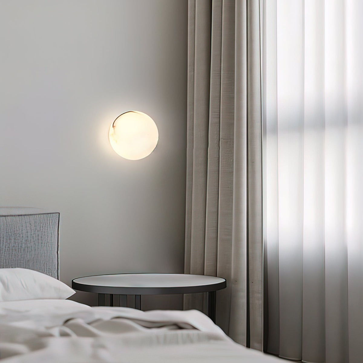 Mini Alabaster Wall Light – G9 – Minimalist – Alabaster & Metal