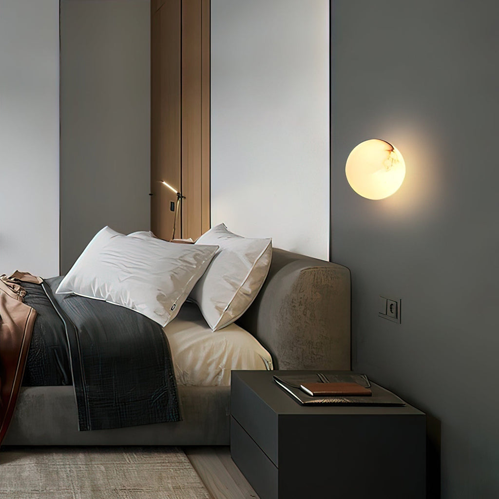 Mini Alabaster Wall Light – G9 – Minimalist – Alabaster & Metal