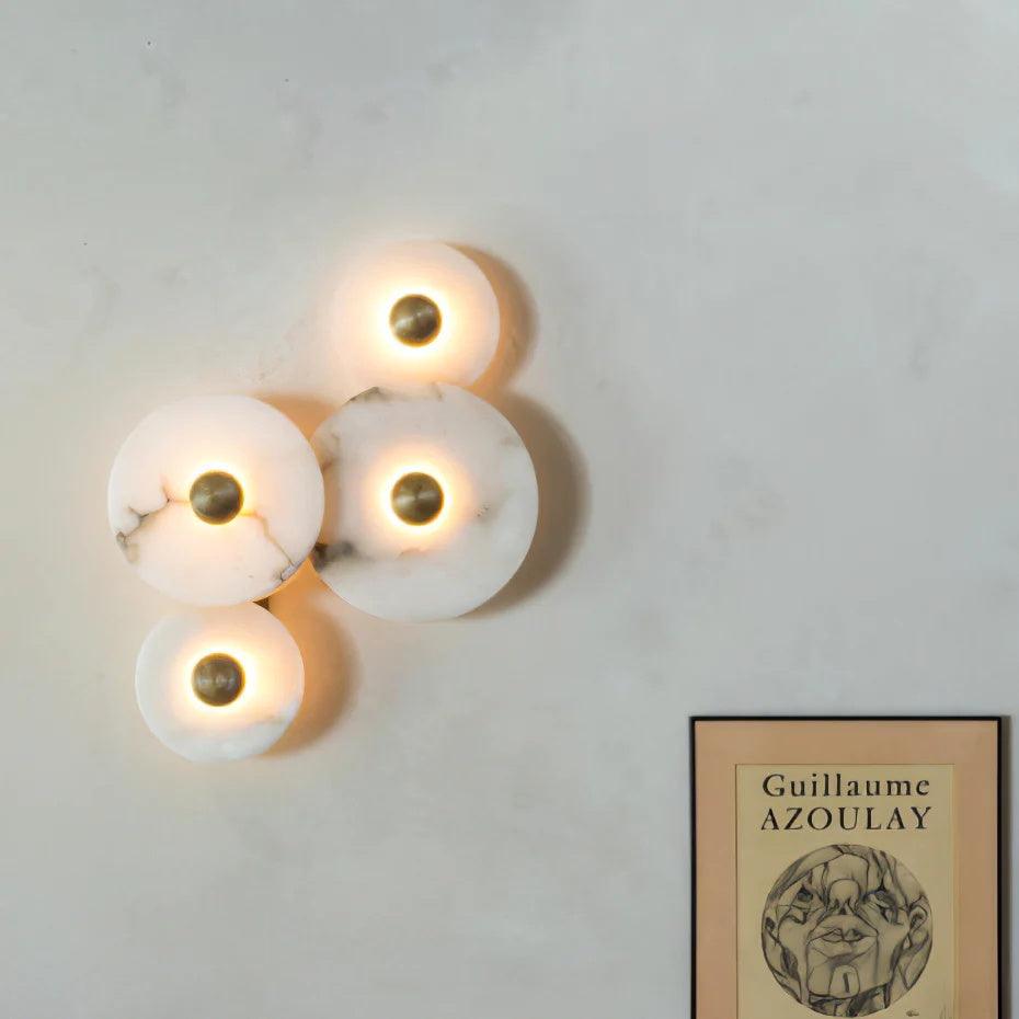 Multi Disc Alabaster Style Wall Light – Integrated LED – Modern