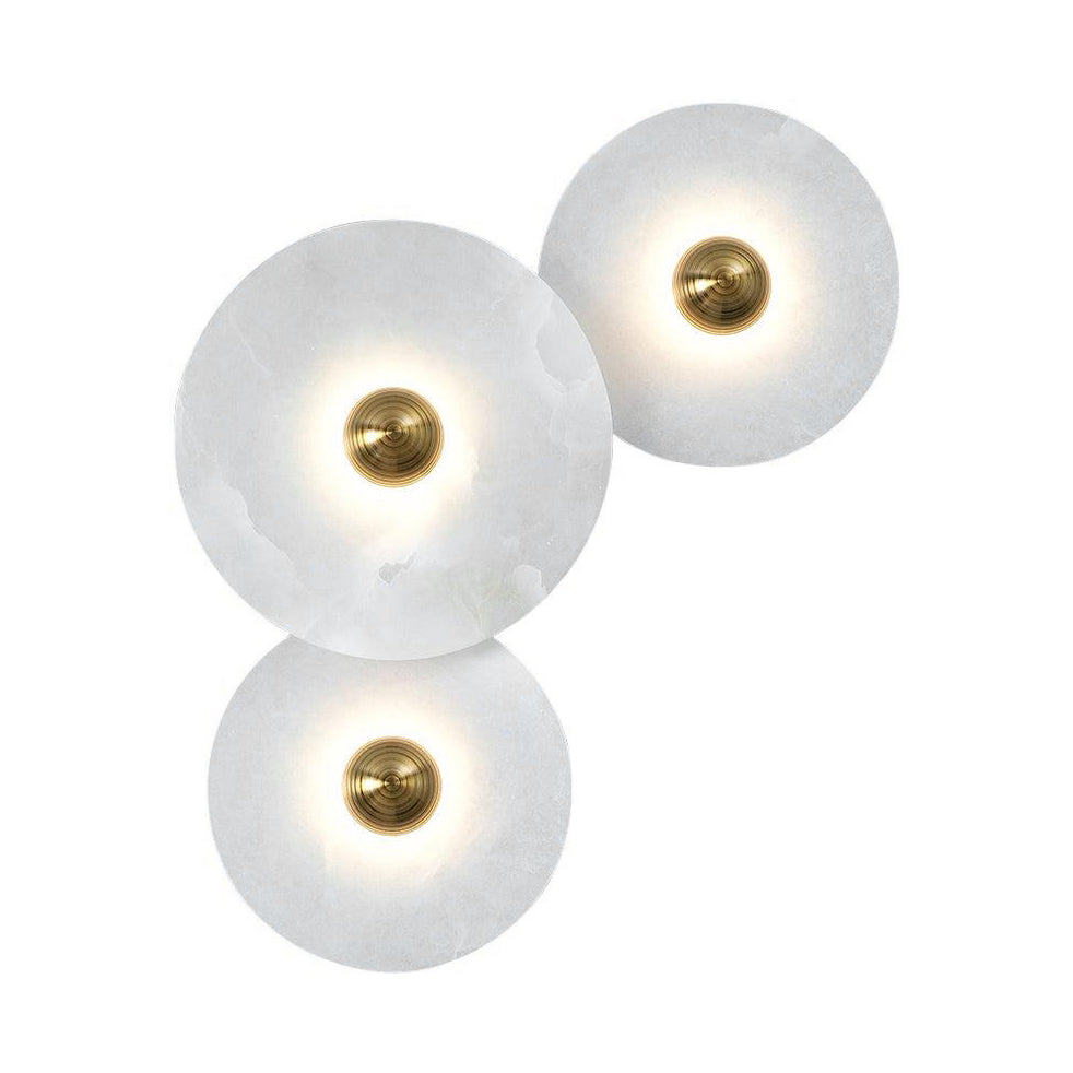 Multi Disc Alabaster Style Wall Light – Integrated LED – Modern