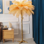 Ostrich Feather Floor Lamp – LED Bulbs Included – Glam Statement