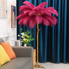 Ostrich Feather Floor Lamp – LED Bulbs Included – Glam Statement