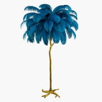 Ostrich Feather Floor Lamp – LED Bulbs Included – Glam Statement