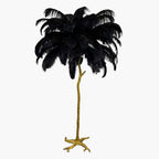 Ostrich Feather Floor Lamp – LED Bulbs Included – Glam Statement