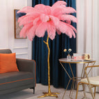 Ostrich Feather Floor Lamp – LED Bulbs Included – Glam Statement