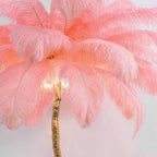 Ostrich Feather Floor Lamp – LED Bulbs Included – Glam Statement