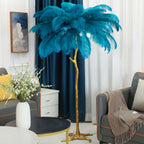 Ostrich Feather Floor Lamp – LED Bulbs Included – Glam Statement