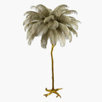 Ostrich Feather Floor Lamp – LED Bulbs Included – Glam Statement