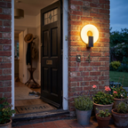 Outdoor Wall Light LED Waterproof beside front door at dusk - Ray