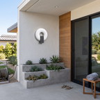 Outdoor Wall Light LED Waterproof on house exterior by day - Ray