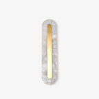Oval Alabaster Style Wall Light – Integrated LED – Brass