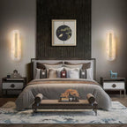 Oval Alabaster Style Wall Light – Integrated LED – Brass