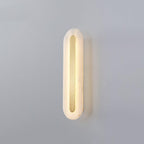 Oval Alabaster Style Wall Light – Integrated LED – Brass