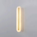 Oval Alabaster Style Wall Light – Integrated LED – Brass