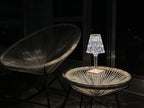 Crystal Style Cordless Table Lamp – LED – Modern Minimalist