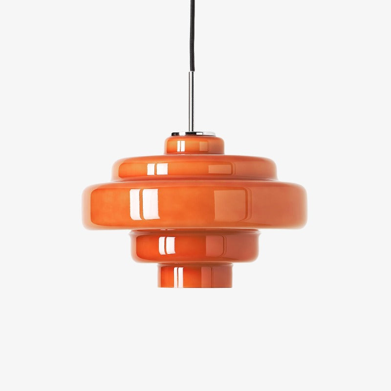 Retro Glass Pendant Light – Retro 70s – Layered Glass – 12 Colours