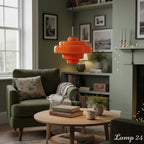 Retro Glass Pendant Light – Retro 70s – Layered Glass – 12 Colours