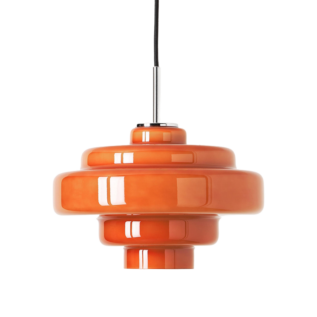 Retro Glass Pendant Light – Retro 70s – Layered Glass – 12 Colours