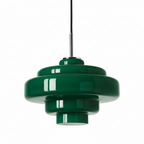 Retro Glass Pendant Light – Retro 70s – Layered Glass – 12 Colours