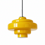 Retro Glass Pendant Light – Retro 70s – Layered Glass – 12 Colours