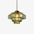 Retro Glass Pendant Light – Retro 70s – Layered Glass – 12 Colours