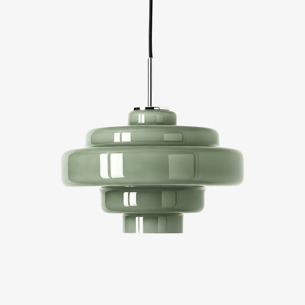 Retro Glass Pendant Light – Retro 70s – Layered Glass – 12 Colours