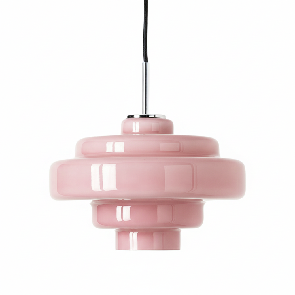 Retro Glass Pendant Light – Retro 70s – Layered Glass – 12 Colours