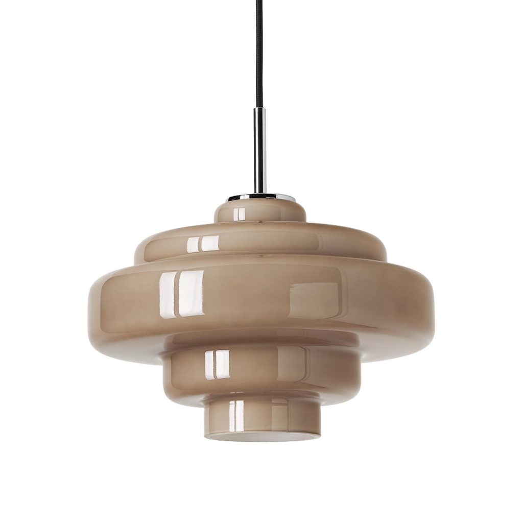 Retro Glass Pendant Light – Retro 70s – Layered Glass – 12 Colours