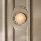 Round Alabaster Wall Light – G9 – Minimalist – Alabaster Disc