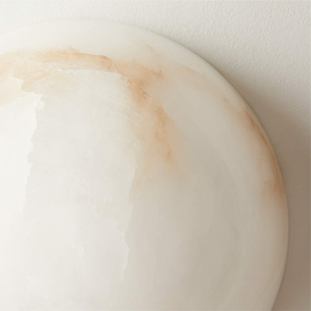 Round Alabaster Wall Light – G9 – Minimalist – Alabaster Disc