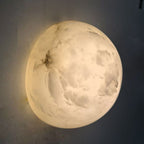 Round Alabaster Wall Light – G9 – Minimalist – Alabaster Disc
