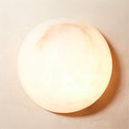 Round Alabaster Wall Light – G9 – Minimalist – Alabaster Disc