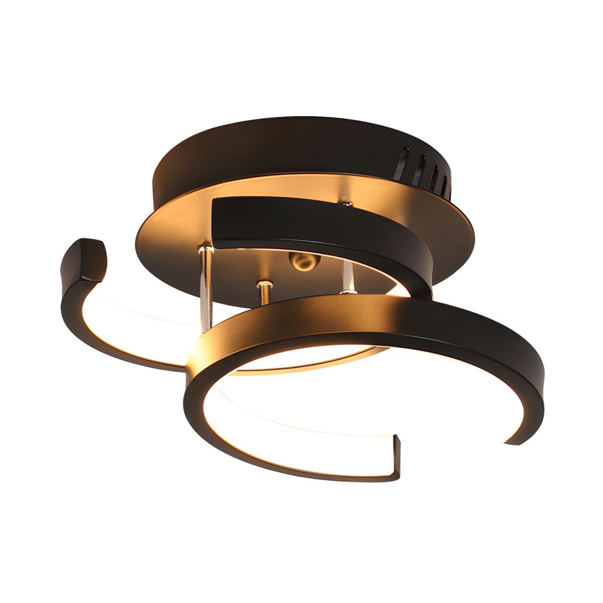 Small Flush Ceiling Light – Integrated LED – Modern – Metal