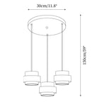 Travertine Pendant Light – E27 – Modern – Travertine & Walnut