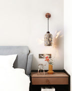 Travertine Wall Light – E27 – Rustic – Travertine & Walnut Wood