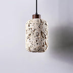 Travertine Wall Light – E27 – Rustic – Travertine & Walnut Wood